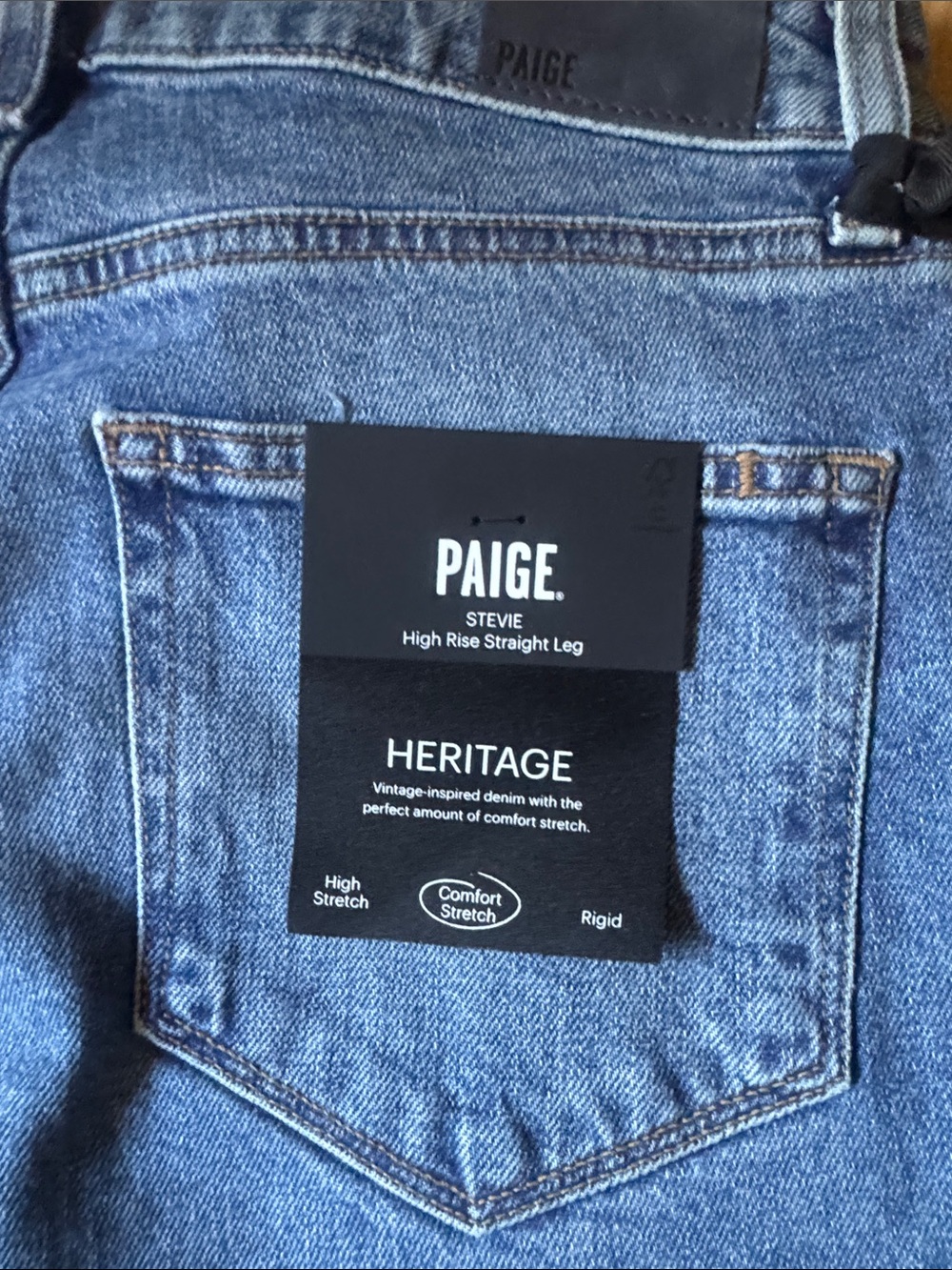 PAIGE Stevie High Rise Straight Leg Jean - Picture 5 of 5